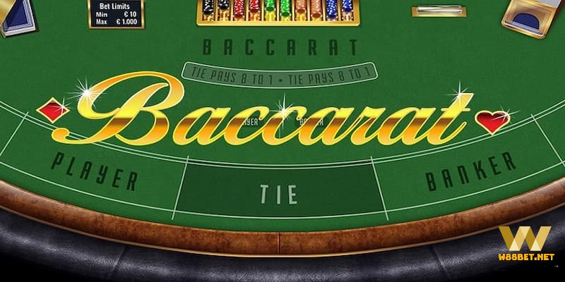 Game bài Baccarat W88 được yêu thích nhất