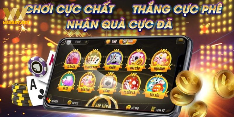 Sự vượt trội của sảnh game bài W88