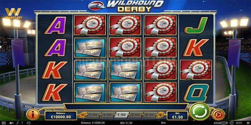 Trải nghiệm slot game Wildhound Derby tại W88